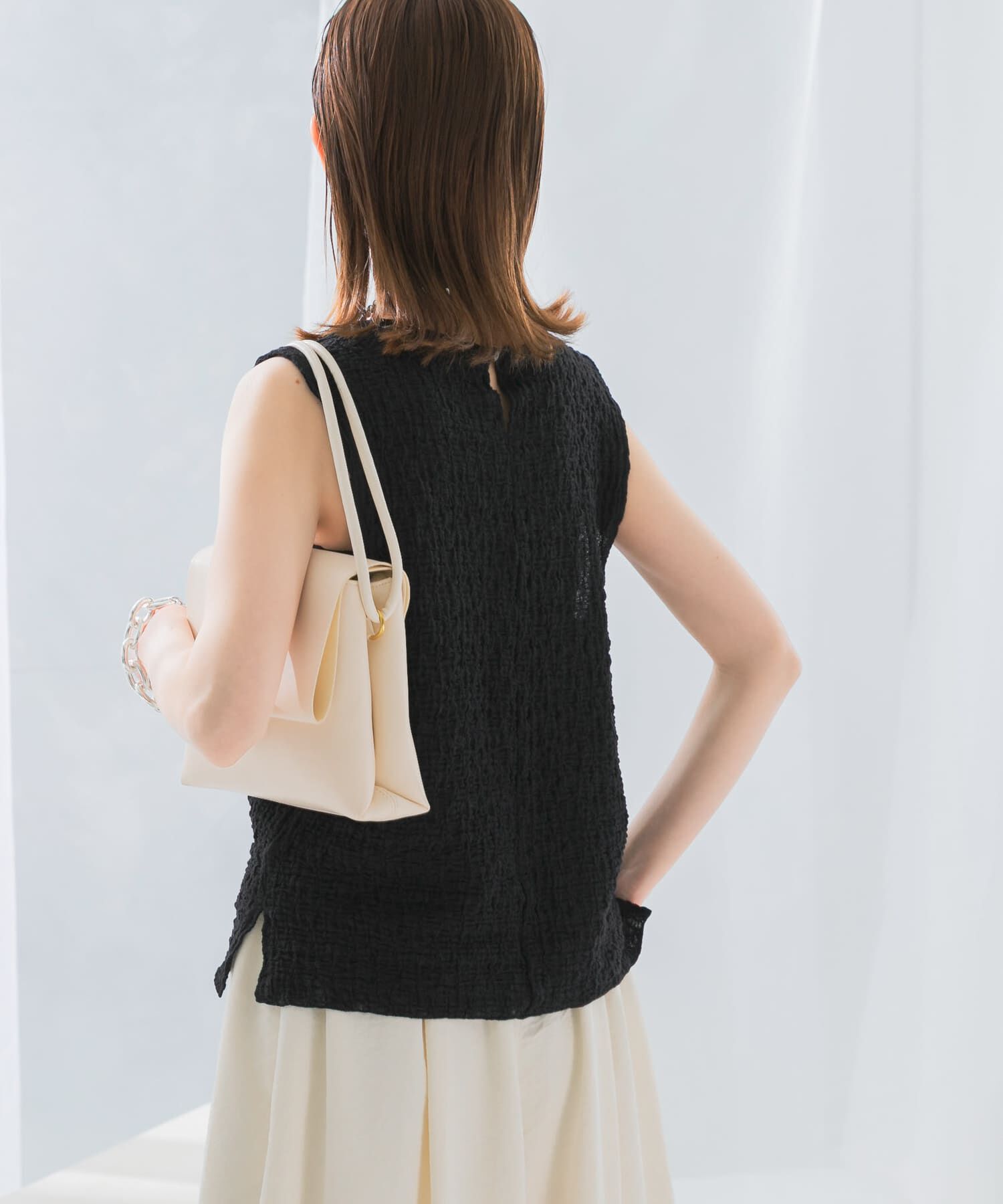 URBAN RESEARCH ROSSO「ランダムリンクルラッセルカットソー」|Tシャツ・カットソー|