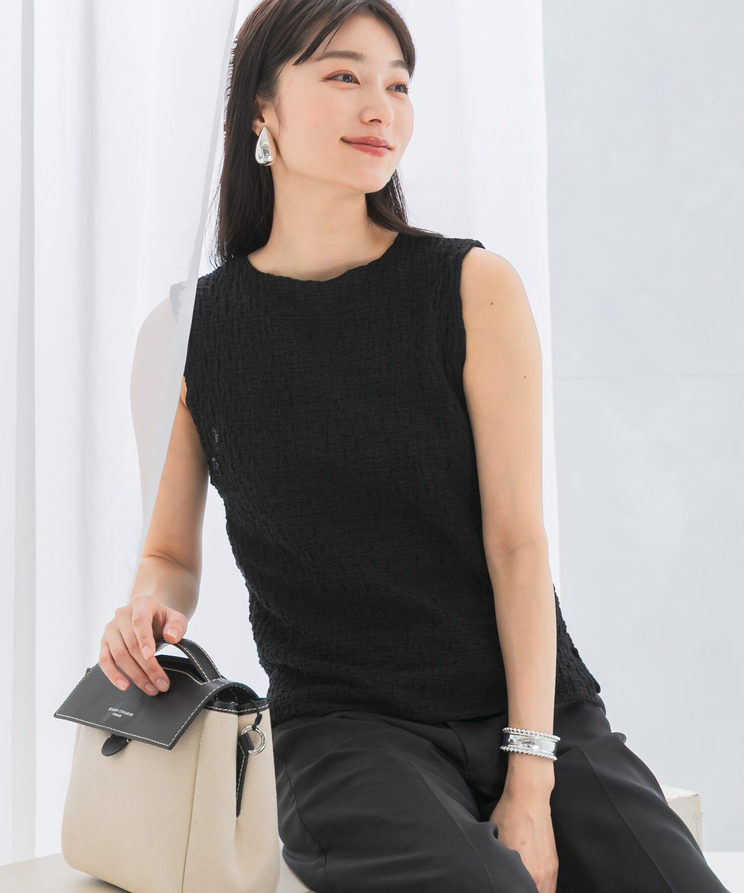 URBAN RESEARCH ROSSO「ランダムリンクルラッセルカットソー」|Tシャツ・カットソー|