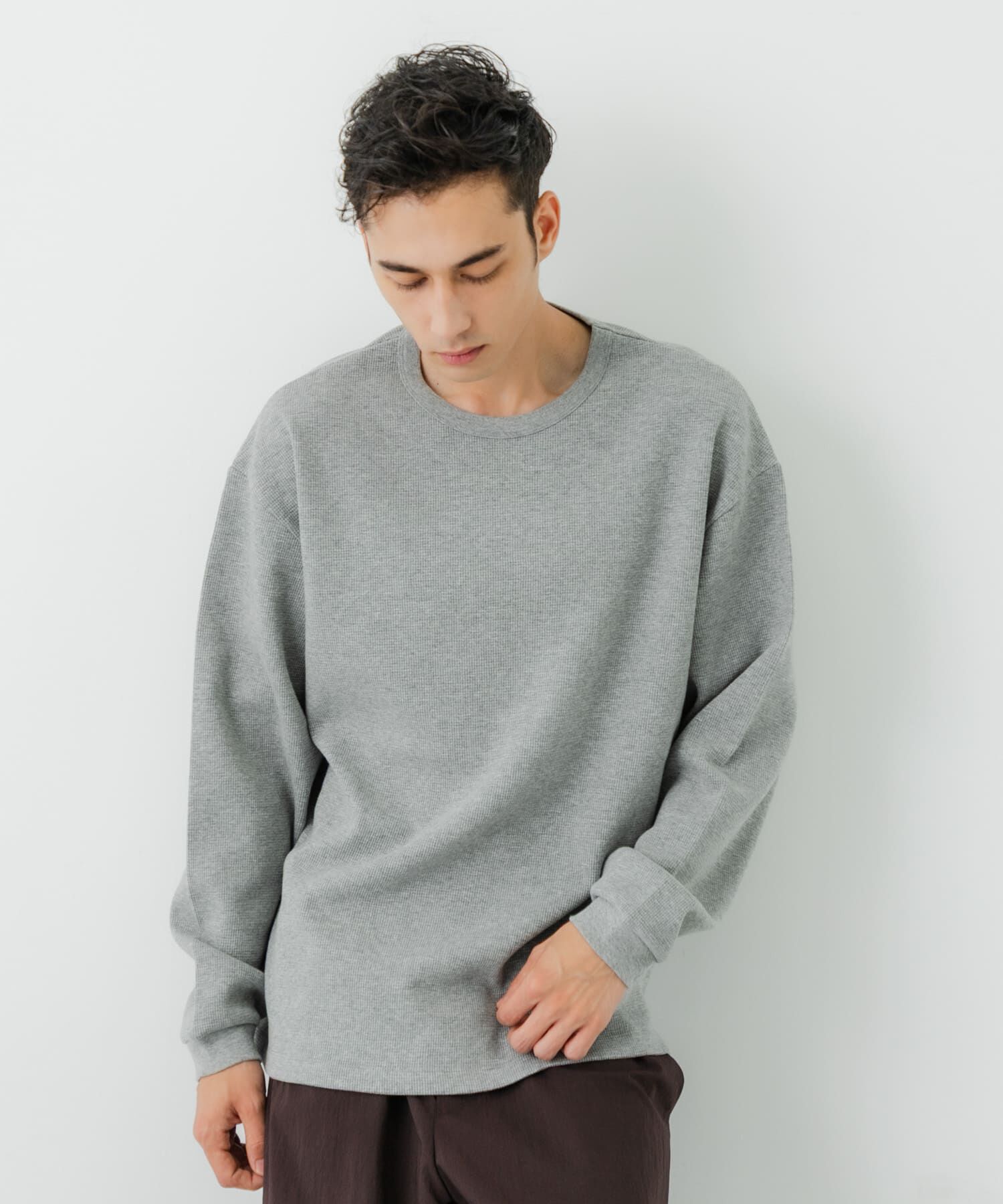 URBAN RESEARCH「度詰めワッフルロングスリーブ」|Tシャツ・カットソー|