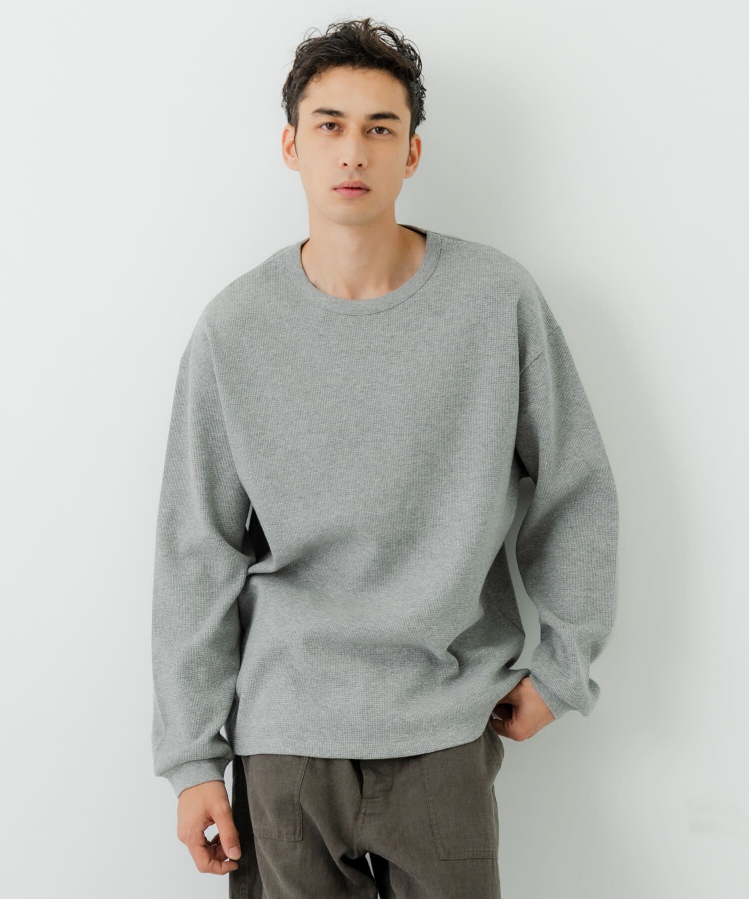 URBAN RESEARCH「度詰めワッフルロングスリーブ」|Tシャツ・カットソー|