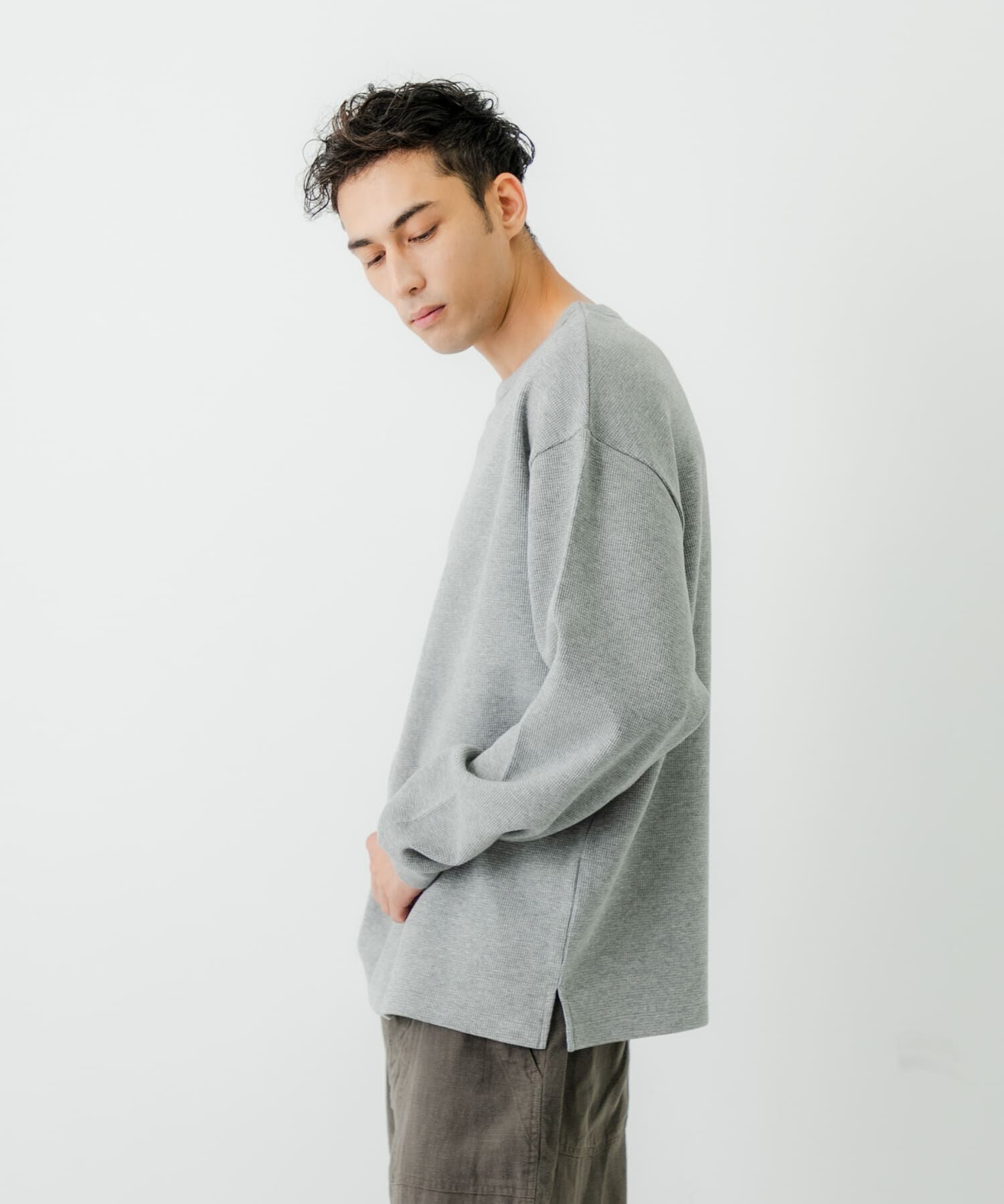 URBAN RESEARCH「度詰めワッフルロングスリーブ」|Tシャツ・カットソー|