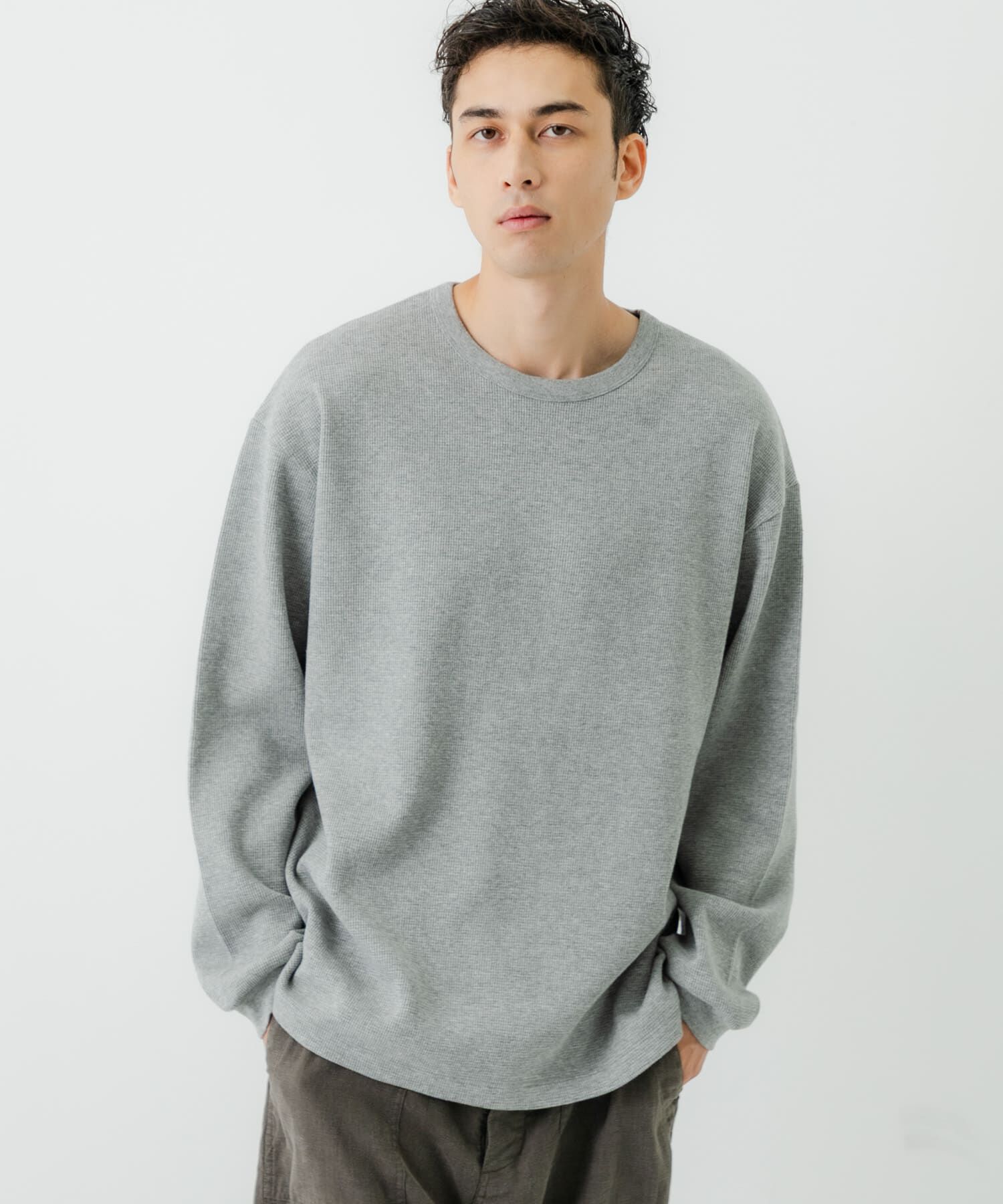 URBAN RESEARCH「度詰めワッフルロングスリーブ」|Tシャツ・カットソー|