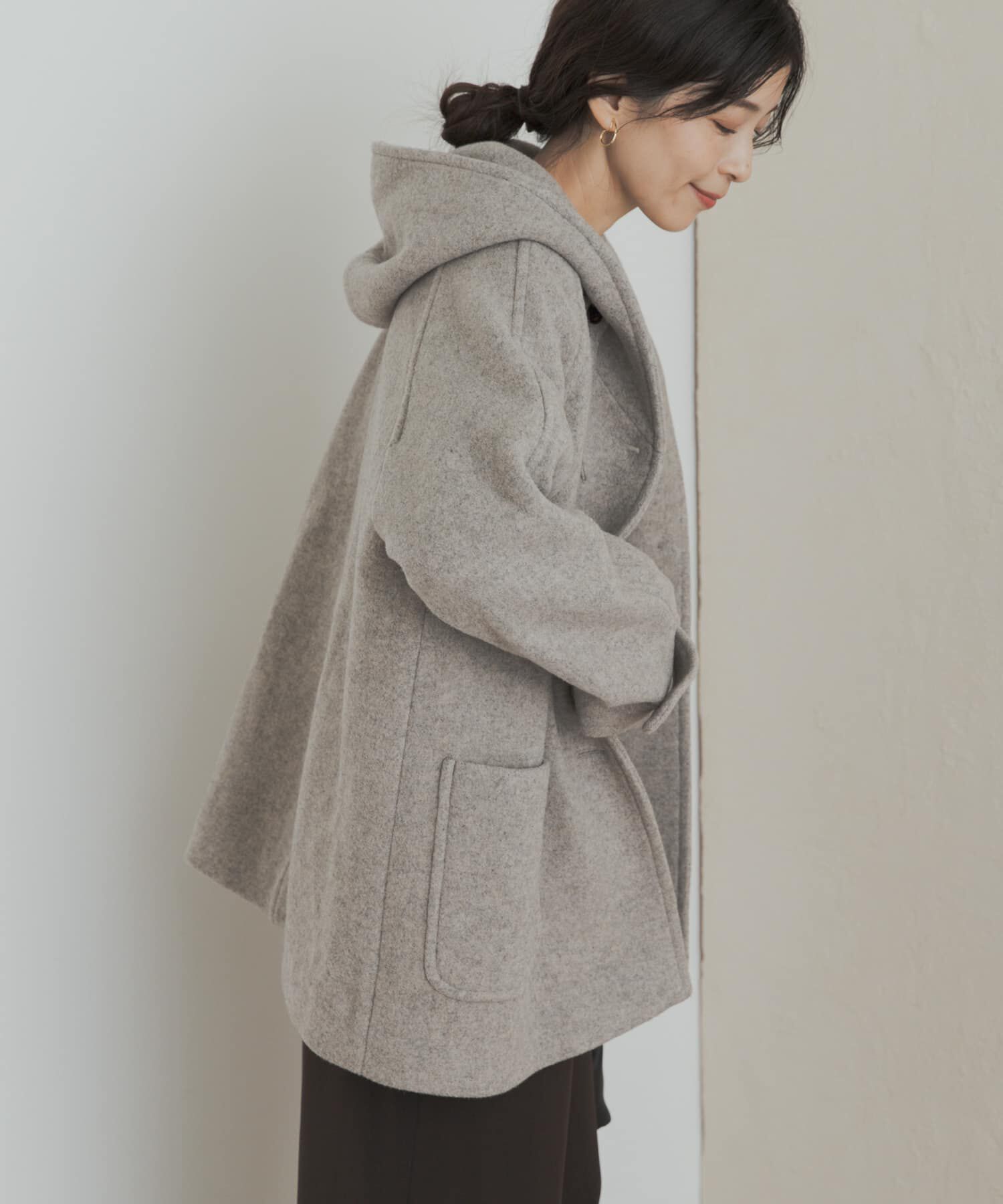 新品未使用タグ付き　エアリーウールフードコート エアリーウールフードコート（URBAN RESEARCH DOORS）｜ルミネの