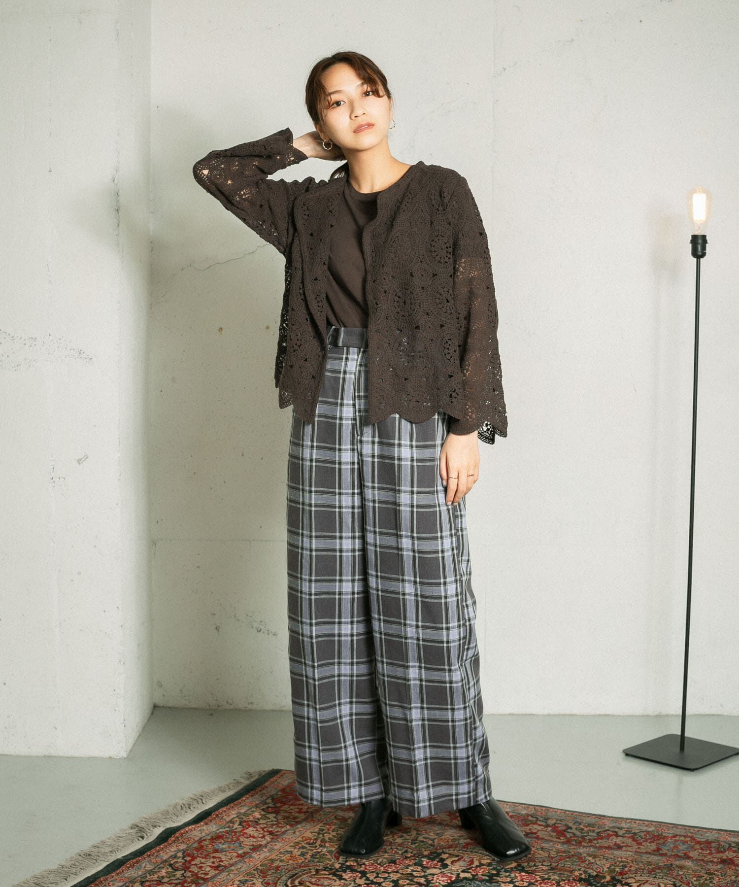  「アイレットサークルレースカーディガン」|カーディガン|