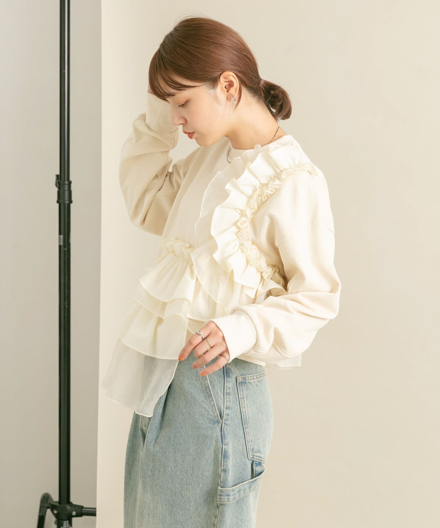  「フリルドッキングスウェット」|スウェット・ジャージ|