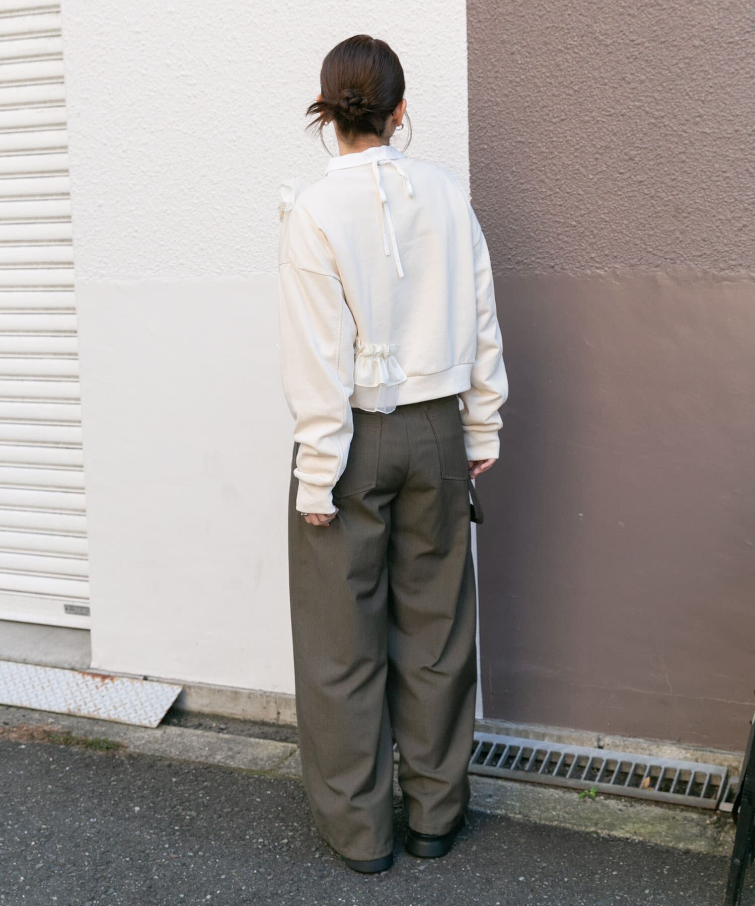  「フリルドッキングスウェット」|スウェット・ジャージ|