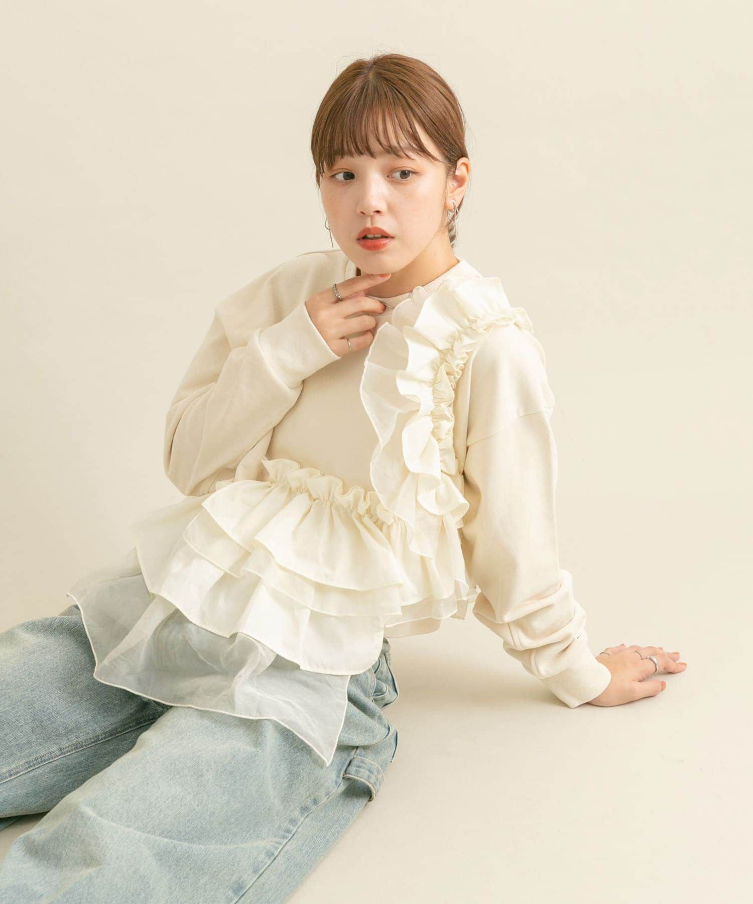  「フリルドッキングスウェット」|スウェット・ジャージ|