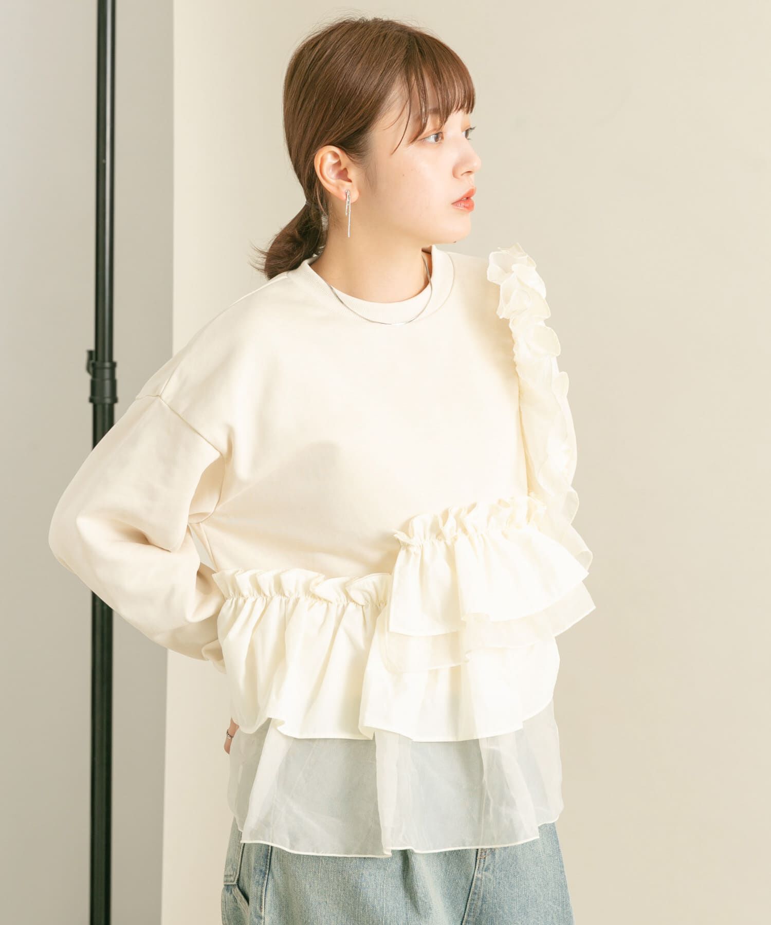  「フリルドッキングスウェット」|スウェット・ジャージ|