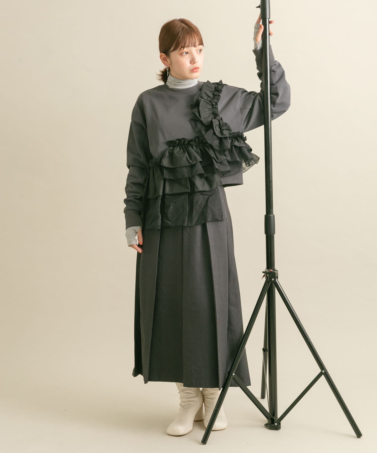  「フリルドッキングスウェット」|スウェット・ジャージ|