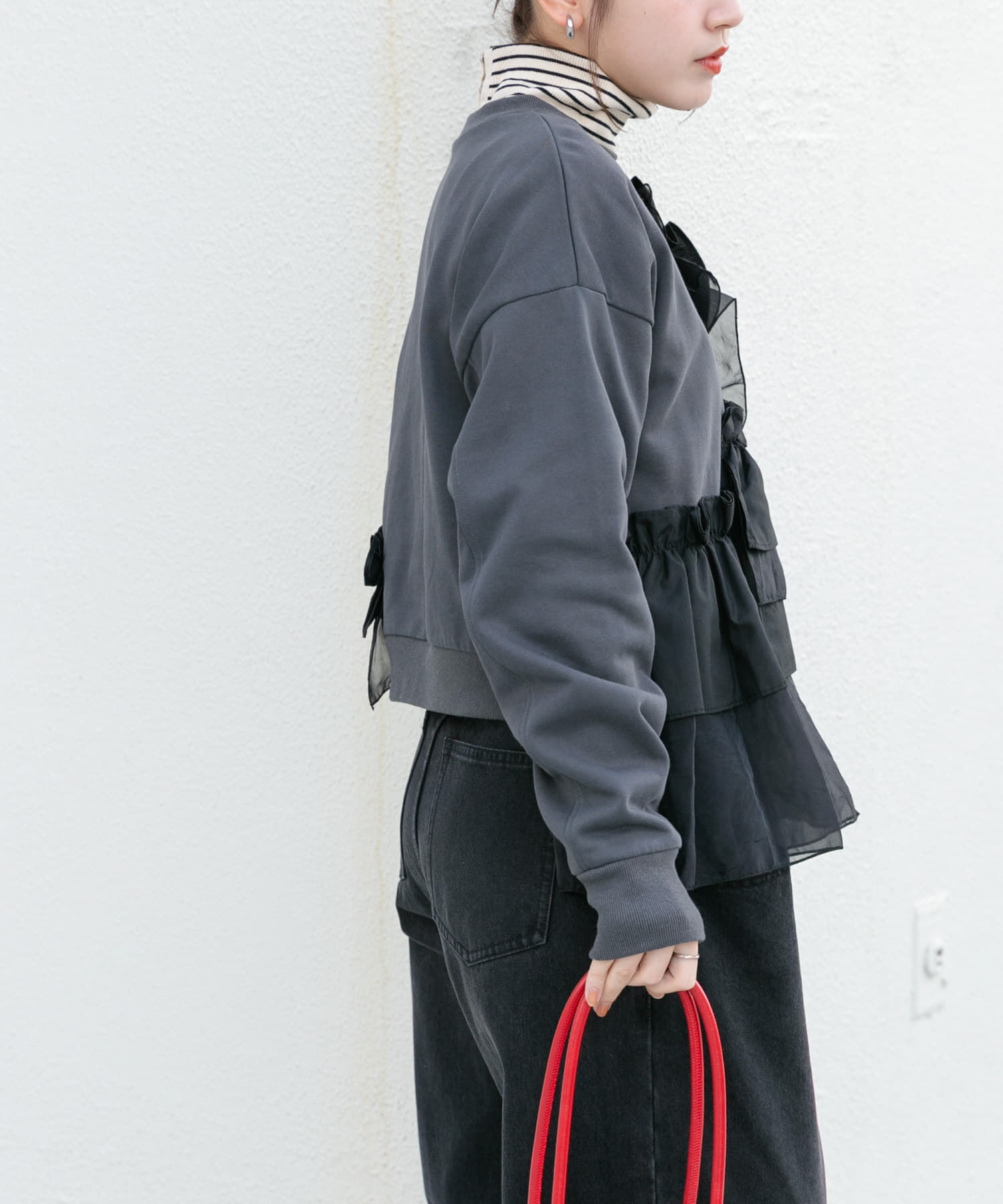  「フリルドッキングスウェット」|スウェット・ジャージ|