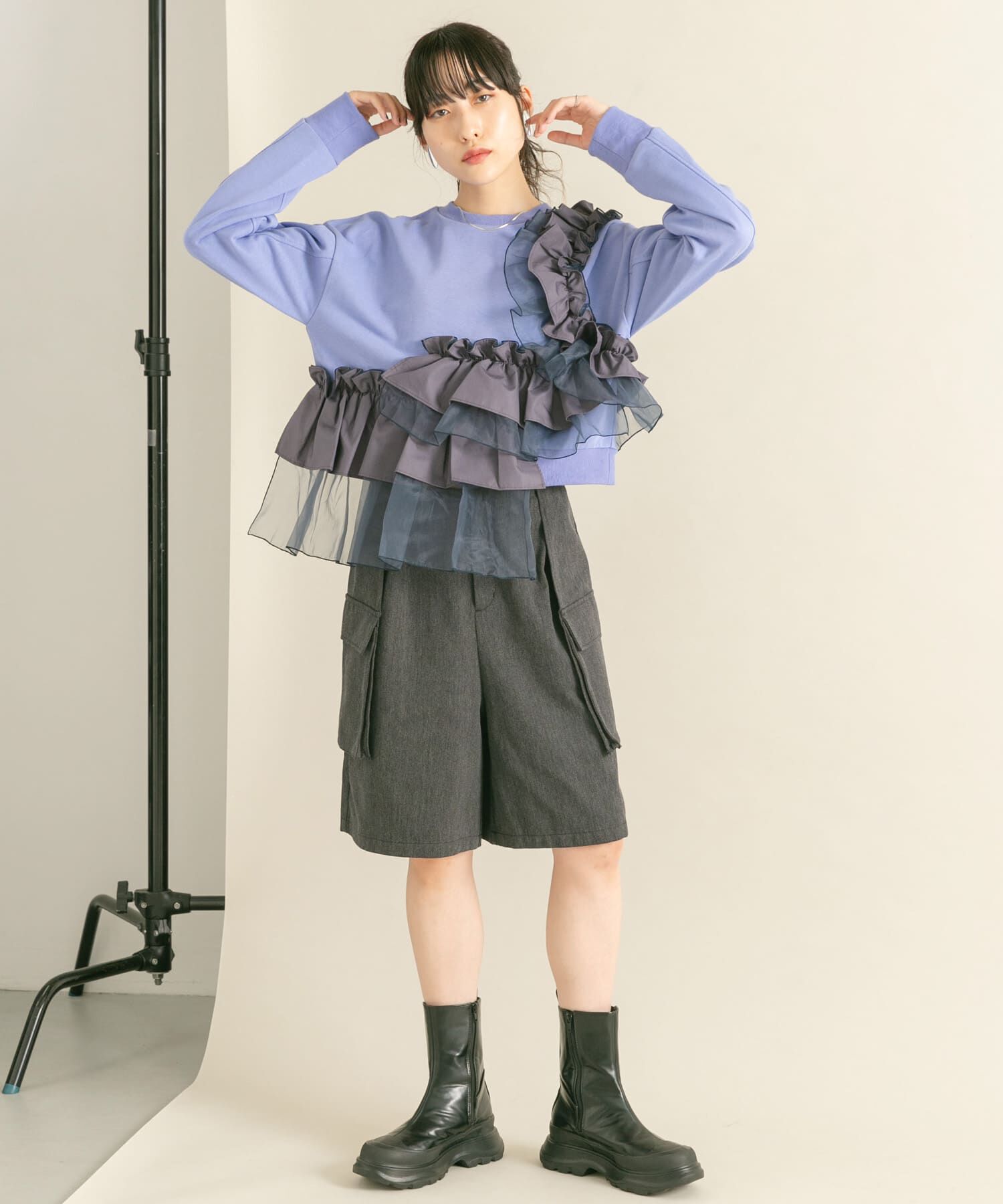  「フリルドッキングスウェット」|スウェット・ジャージ|