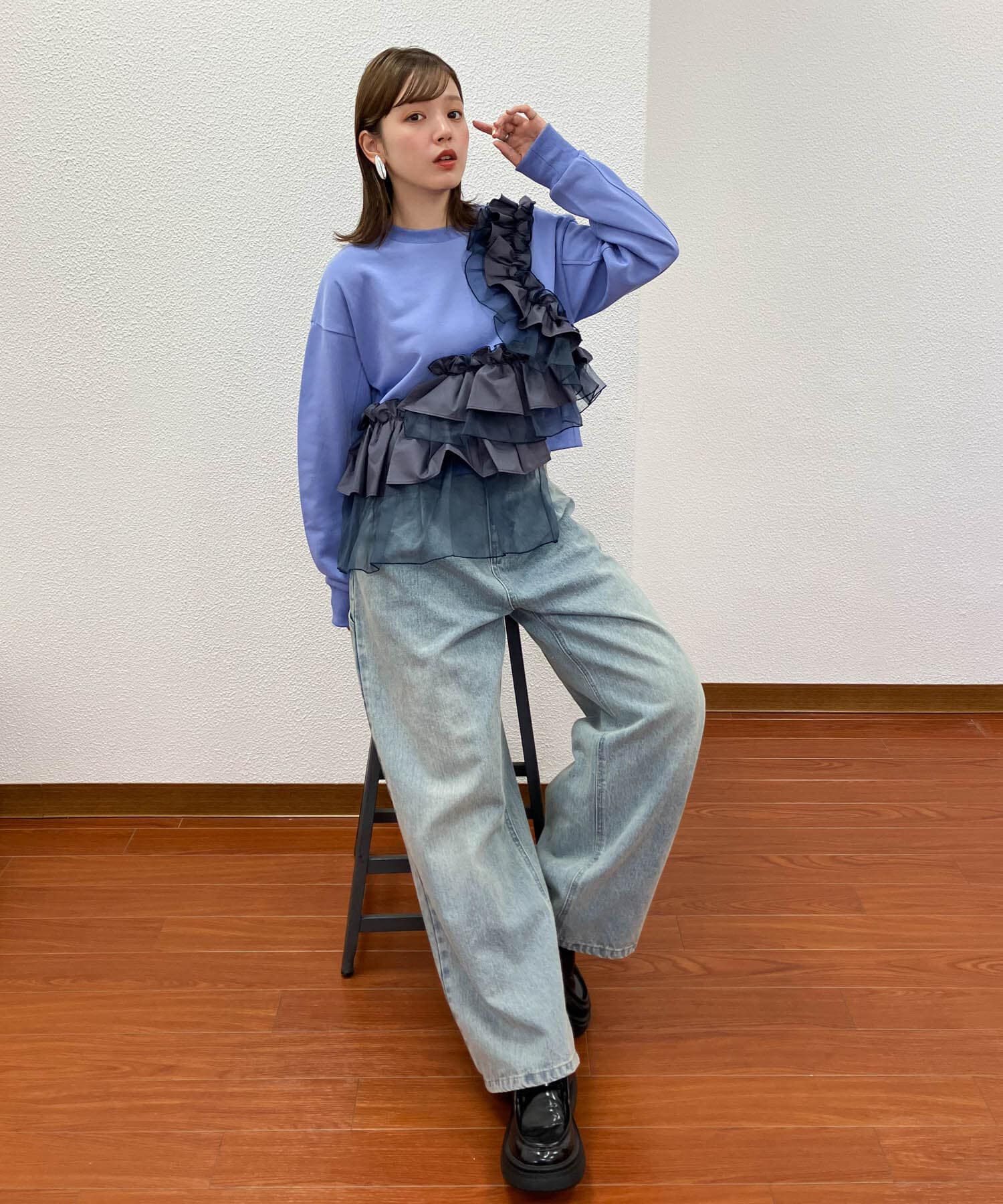  「フリルドッキングスウェット」|スウェット・ジャージ|