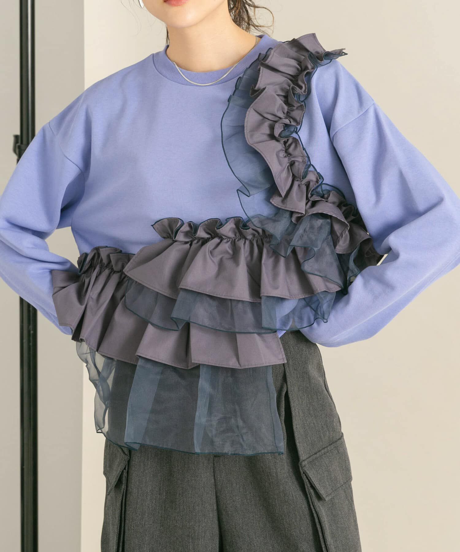  「フリルドッキングスウェット」|スウェット・ジャージ|