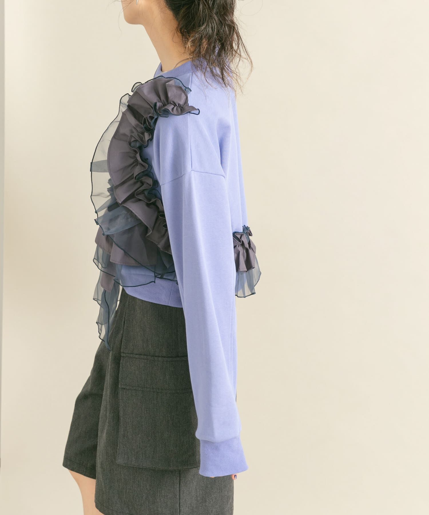  「フリルドッキングスウェット」|スウェット・ジャージ|