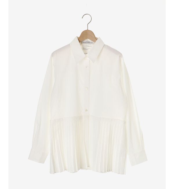 le.coeur blanc「《手洗い可能》MAISON MAVERICK プリーツ2wayシャツ」|シャツ・ブラウス|