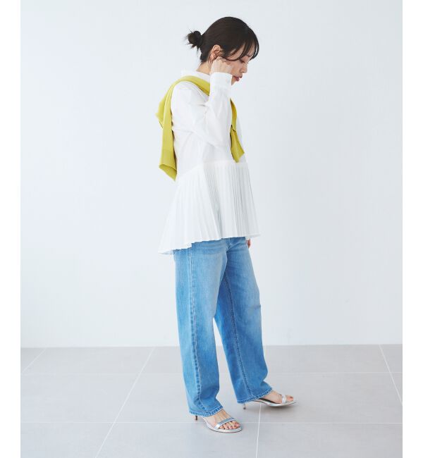 le.coeur blanc「《手洗い可能》MAISON MAVERICK プリーツ2wayシャツ」|シャツ・ブラウス|