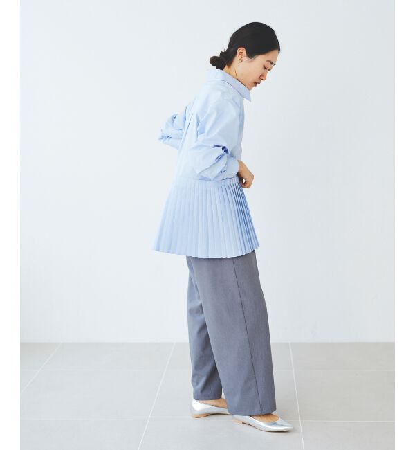 le.coeur blanc「《手洗い可能》MAISON MAVERICK プリーツ2wayシャツ」|シャツ・ブラウス|