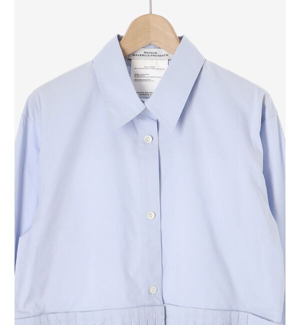 le.coeur blanc「《手洗い可能》MAISON MAVERICK プリーツ2wayシャツ」|シャツ・ブラウス|
