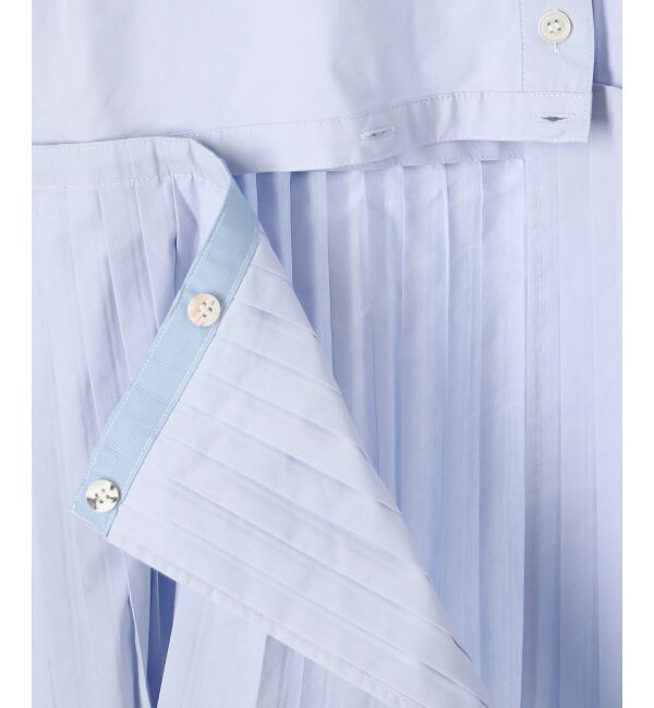 le.coeur blanc「《手洗い可能》MAISON MAVERICK プリーツ2wayシャツ」|シャツ・ブラウス|