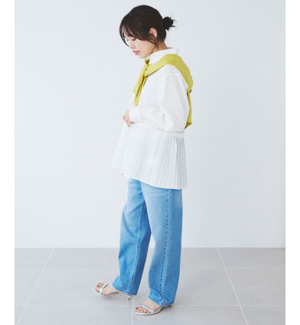 le.coeur blanc「《手洗い可能》MAISON MAVERICK プリーツ2wayシャツ」|シャツ・ブラウス|