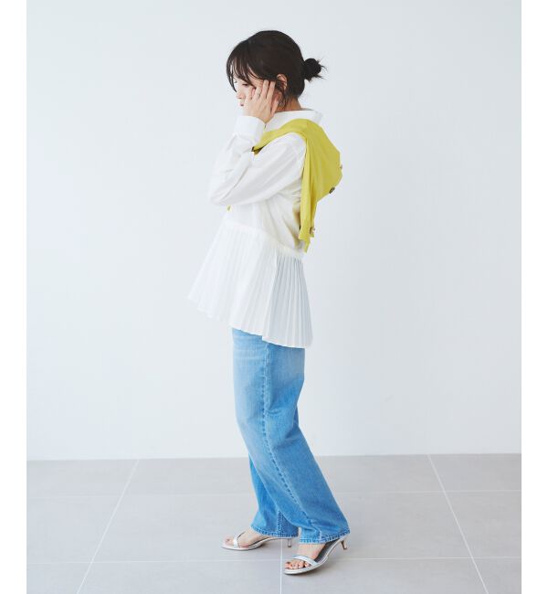 le.coeur blanc「《手洗い可能》MAISON MAVERICK プリーツ2wayシャツ」|シャツ・ブラウス|