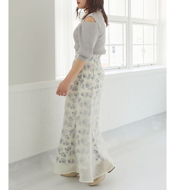 MAJESTICLEGON「シャイニーオープンデザインニット」|ニット・セーター|