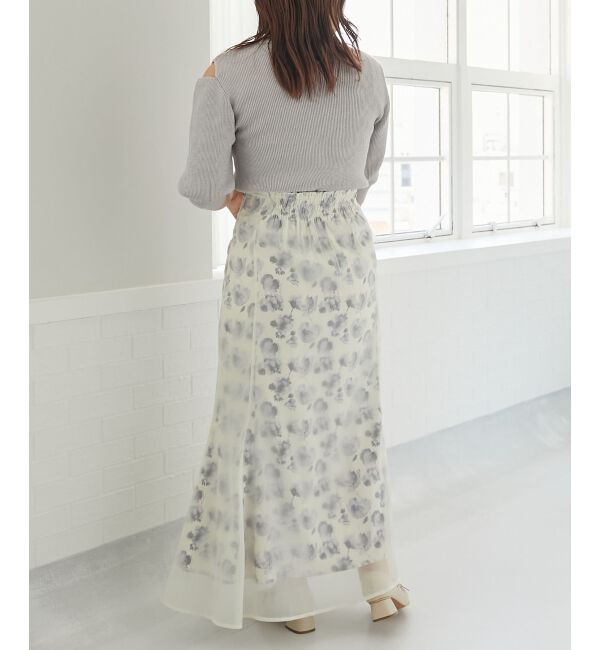 MAJESTICLEGON「シャイニーオープンデザインニット」|ニット・セーター|