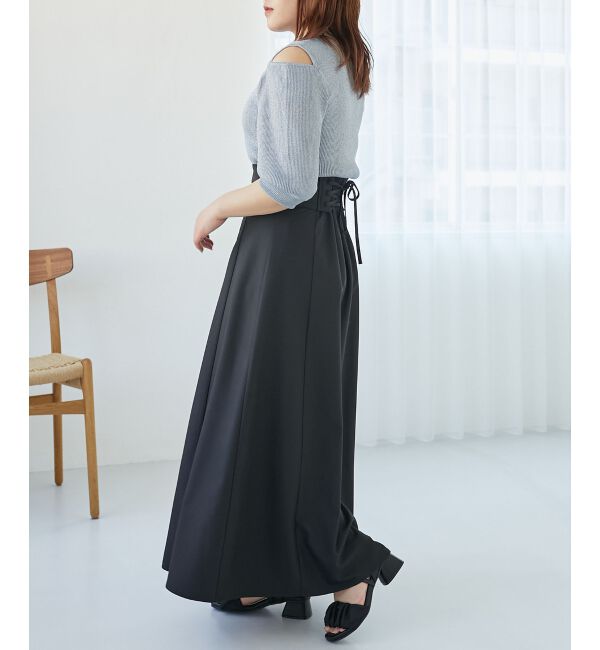 MAJESTICLEGON「シャイニーオープンデザインニット」|ニット・セーター|