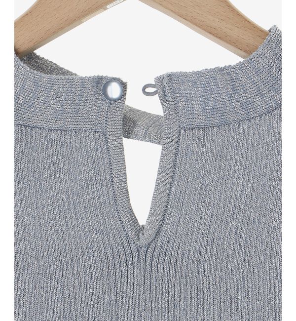 MAJESTICLEGON「シャイニーオープンデザインニット」|ニット・セーター|