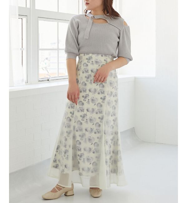 MAJESTICLEGON「シャイニーオープンデザインニット」|ニット・セーター|