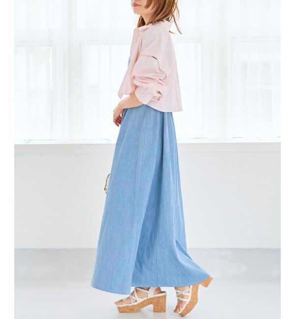 MAJESTICLEGON「パールボタン肩あきショートシャツ」|シャツ・ブラウス|