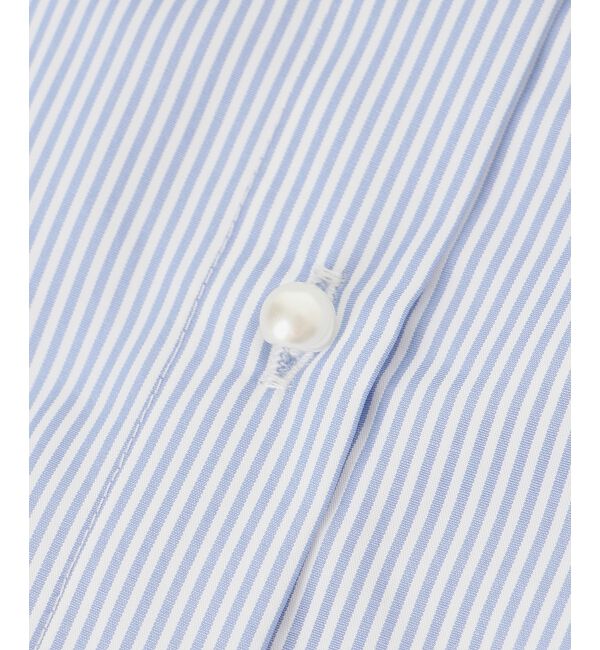 MAJESTICLEGON「パールボタン肩あきショートシャツ」|シャツ・ブラウス|