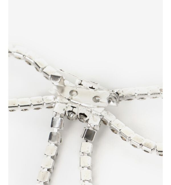 MAJESTICLEGON「リボンブローチセットビジューカーデ」|カーディガン|