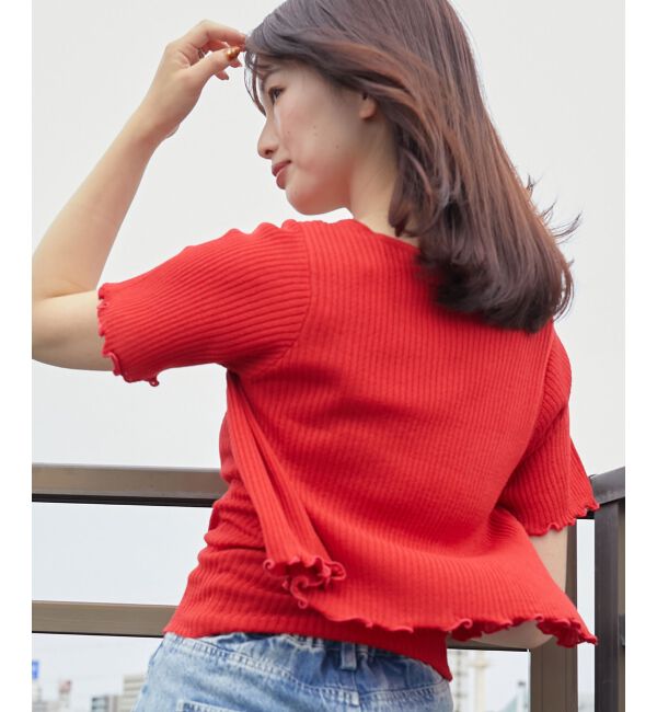 MAJESTICLEGON「キャミセットビーズリボンカーデ」|カーディガン|