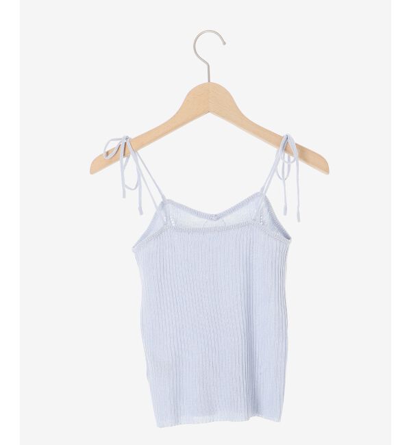 MAJESTICLEGON「キャミセットビーズリボンカーデ」|カーディガン|