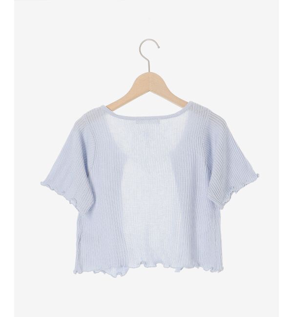 MAJESTICLEGON「キャミセットビーズリボンカーデ」|カーディガン|