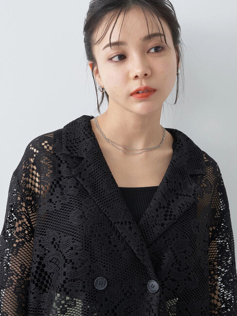earth music&ecology「レースジャケット」|テーラードジャケット|