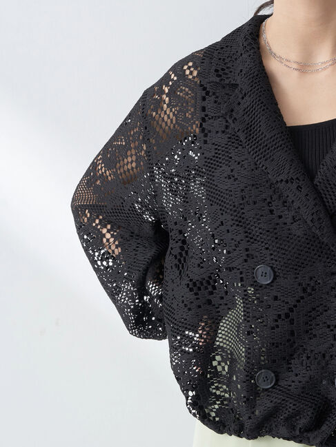 earth music&ecology「レースジャケット」|テーラードジャケット|