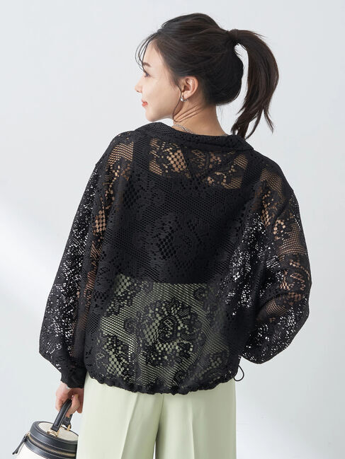 earth music&ecology「レースジャケット」|テーラードジャケット|