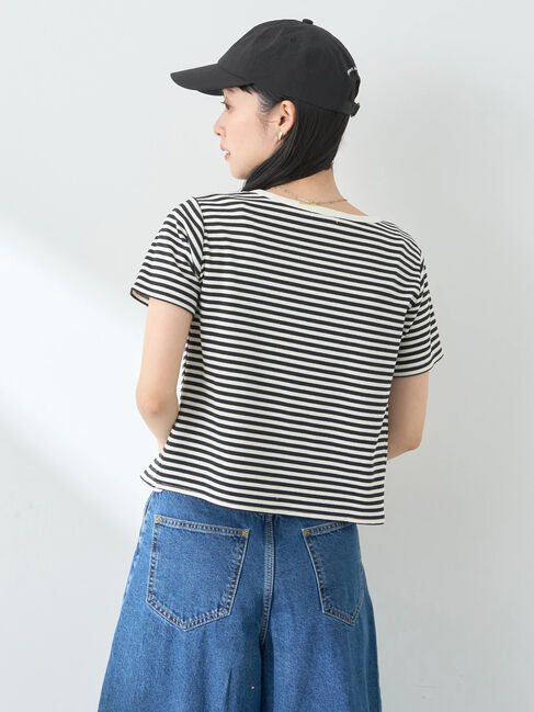 earth music&ecology「SET2点ボーダーカーディガン+キャミ」|カーディガン|