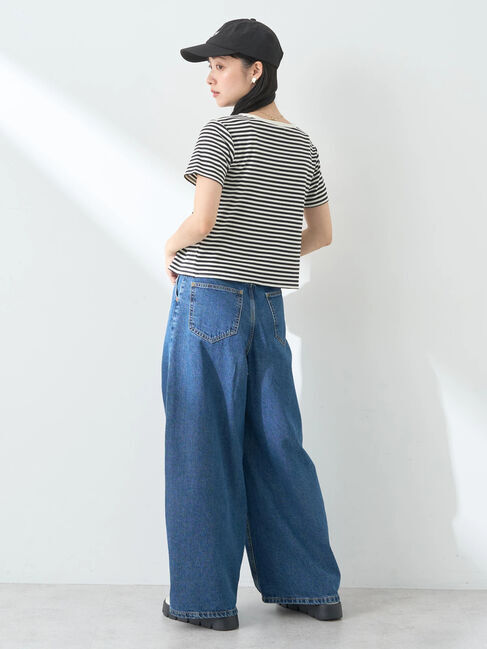 earth music&ecology「SET2点ボーダーカーディガン+キャミ」|カーディガン|