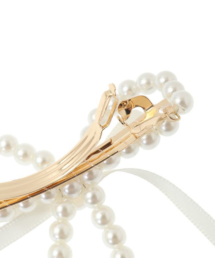 Maison de FLEUR「パールサテンリボンバレッタ」|その他|