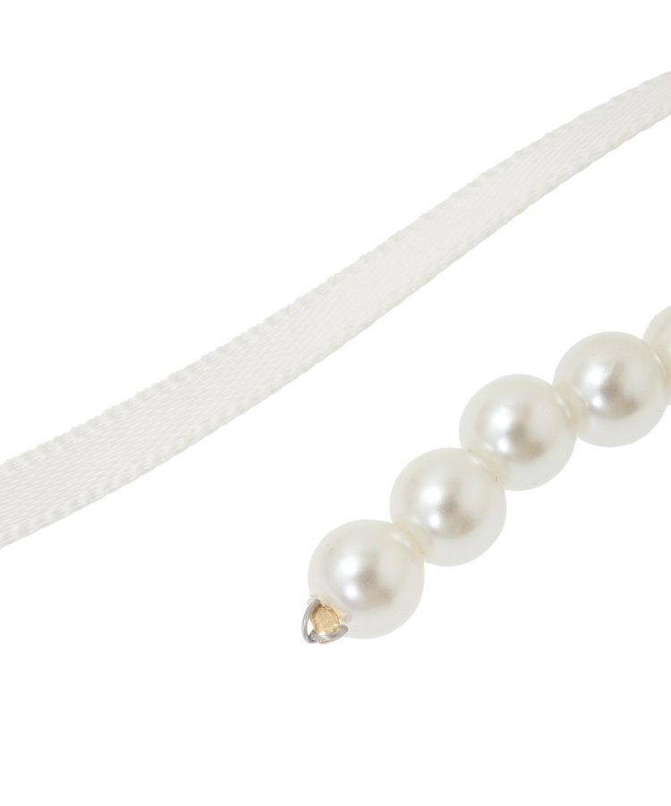 Maison de FLEUR「パールサテンリボンバレッタ」|その他|