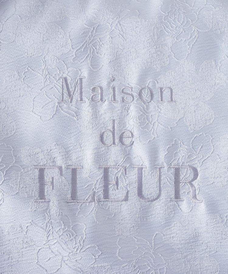 Maison de FLEUR「ブランドロゴ刺繍ジャカードスクエアトート」|トートバッグ|