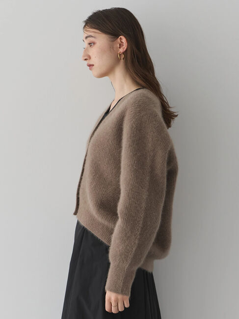 YECCA VECCA「フォックス混Vネックカーディガン」|カーディガン|