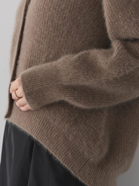 YECCA VECCA「フォックス混Vネックカーディガン」|カーディガン|