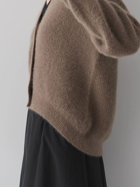 YECCA VECCA「フォックス混Vネックカーディガン」|カーディガン|