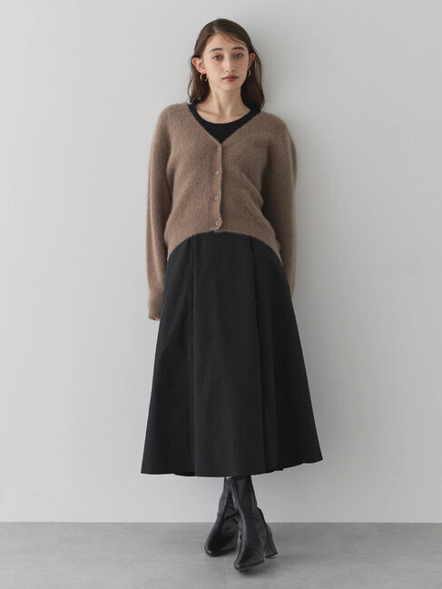 YECCA VECCA「フォックス混Vネックカーディガン」|カーディガン|