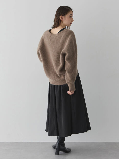 YECCA VECCA「フォックス混Vネックカーディガン」|カーディガン|