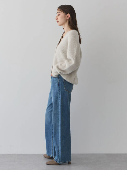 YECCA VECCA「フォックス混Vネックカーディガン」|カーディガン|